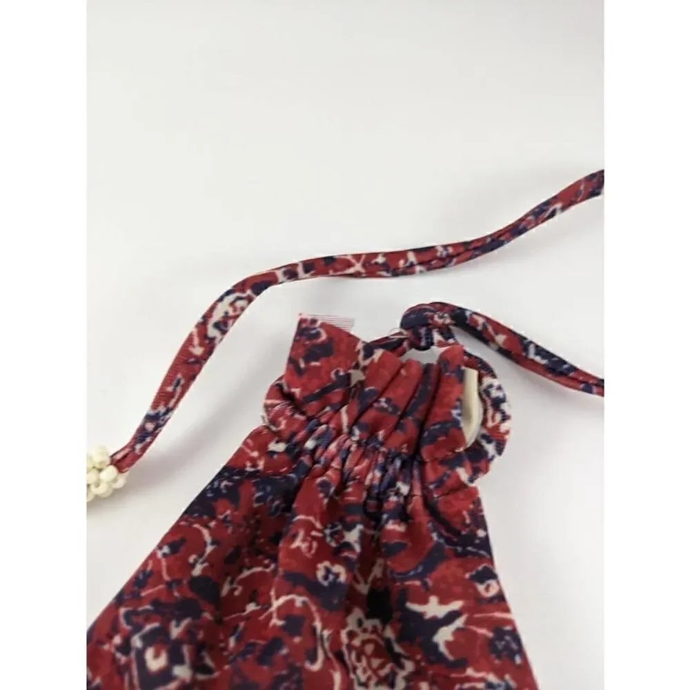 Tavik Lily Triangle Red Swim Bikini Top